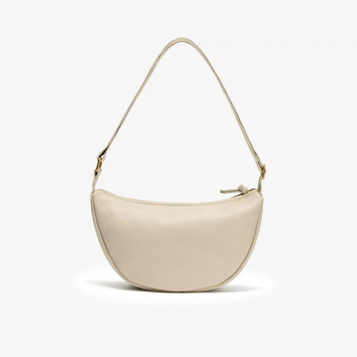 Leather Crescent Crossbody Bag