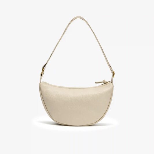 Leather Crescent Crossbody Bag