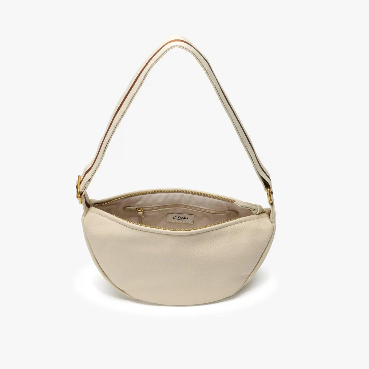 Leather Crescent Crossbody Bag